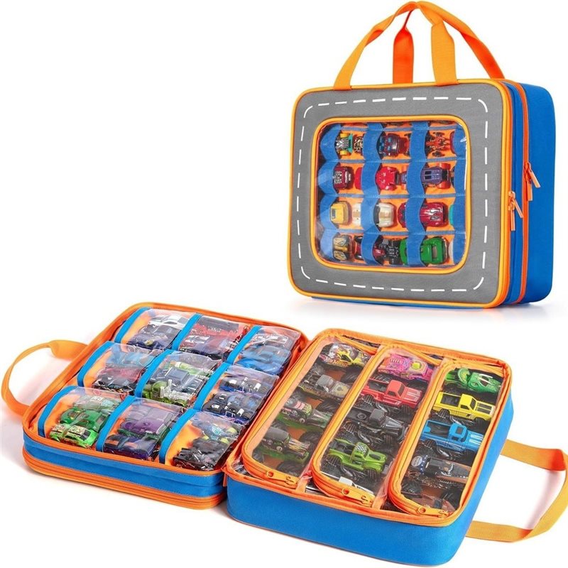 Hot Wheels Car Monster Trucks - AINY- Truck Storage Case With 66