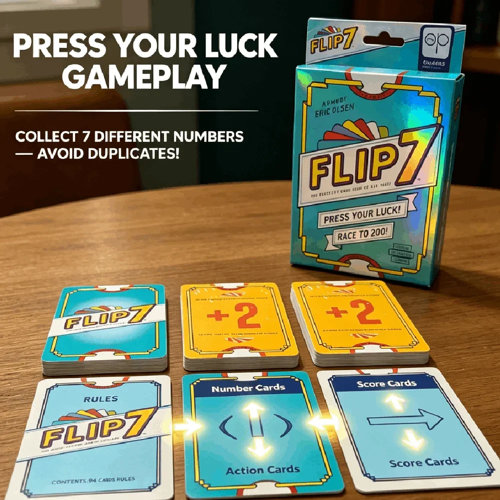 Strategy Board Game - Flip 7 Press Your Luck Game