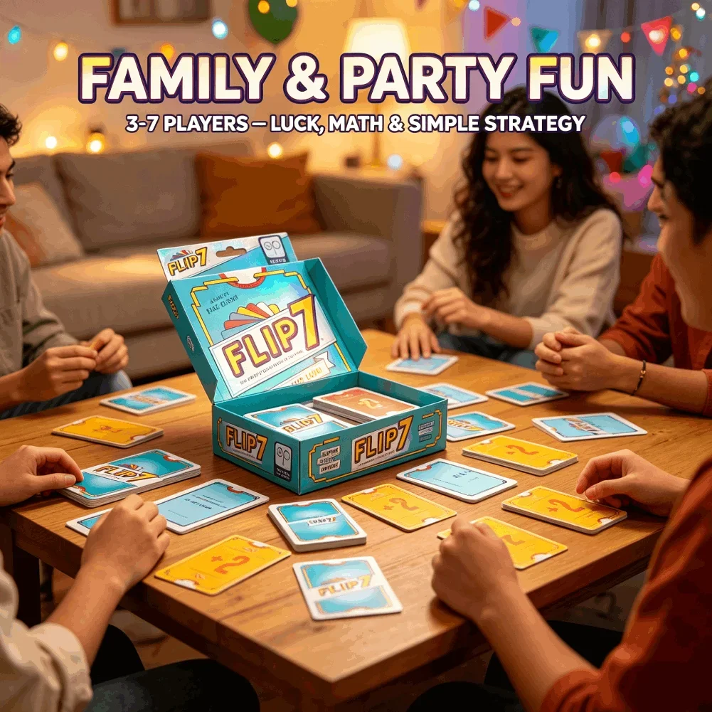 Flip 7 Press Your Luck Game Ca - Strategy Board Game ulasan dan harga