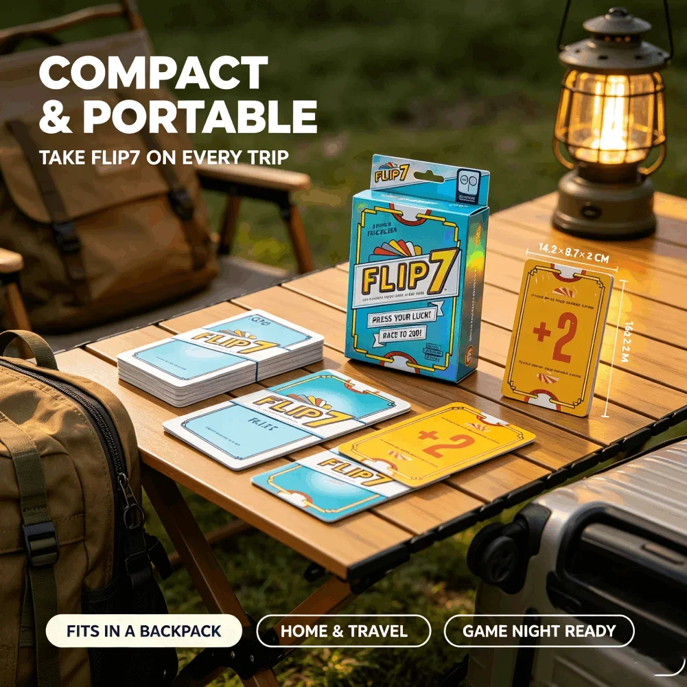 Flip 7 Press Your Luck Game Ca - Strategy Board Game ulasan dan harga